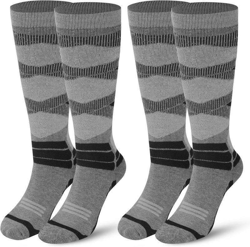 SoxLabFit 2 Pairs Merino Wool Warm Ski Socks, Winter Thickening Thermal Socks for men and women - Image 1